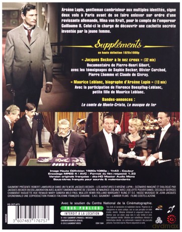 The Adventures of Arsene Lupin (Przygody Arsene'a Lupina) [Blu-Ray]