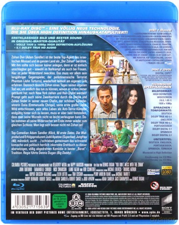 You Don't Mess with the Zohan (Nie zadzieraj z fryzjerem) [Blu-Ray]+[DVD]