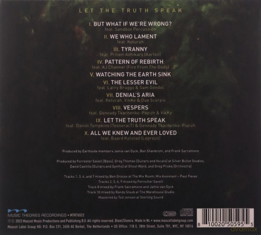 Earthside: Let The Truth Speak (digipack) [CD]