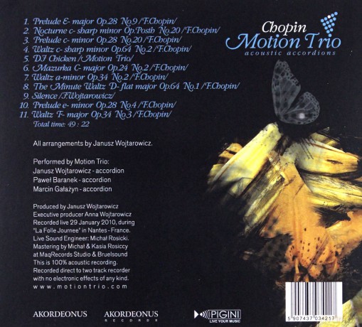 Motion Trio: Chopin (digipack) [CD]
