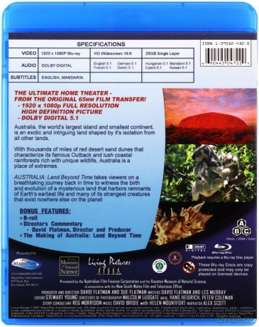 Australia: Land Beyond Time [Blu-Ray]