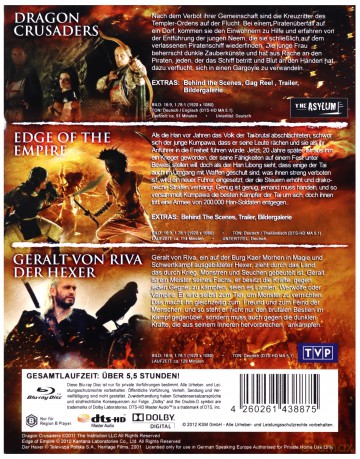 Dragon Crusaders / Edge of the Empire / The Hexer [3xBlu-Ray]