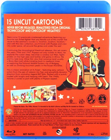 Popeye the Sailor: The 1940s, Volume 2 [Blu-Ray]
