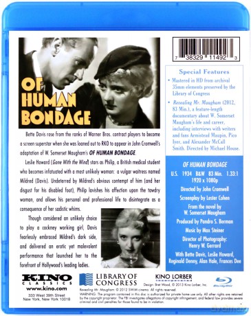 Of Human Bondage (W niewoli uczuć) [Blu-Ray]