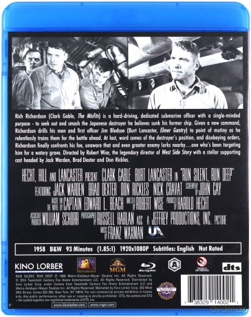 Run Silent, Run Deep (Dramat w głębinach) [Blu-Ray]