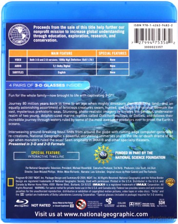 Sea Monsters: A Prehistoric Adventure (Morskie Stwory 3D: Prehistoryczna przygoda) [Blu-Ray 3D]+[Blu-Ray]