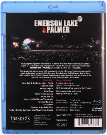 Emerson Lake & Palmer: 40th Anniversary Reunion Concert [Blu-Ray]
