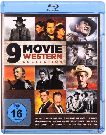 Western Collection: Hondo / Three Violent People / The Gunfight at the O.K. Corral / Hud / The Sons of Katie Elder / The Man Who Shot Liberty Valance / El Dorado / True Grit / Posse [3xBlu-Ray]