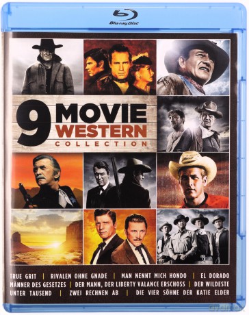 Western Collection: Hondo / Three Violent People / The Gunfight at the O.K. Corral / Hud / The Sons of Katie Elder / The Man Who Shot Liberty Valance / El Dorado / True Grit / Posse [3xBlu-Ray]