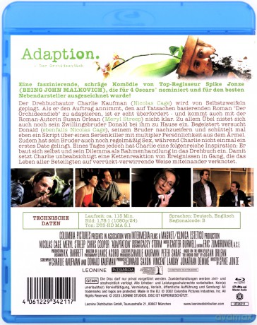 Adaption (Adaptacja) [Blu-Ray]