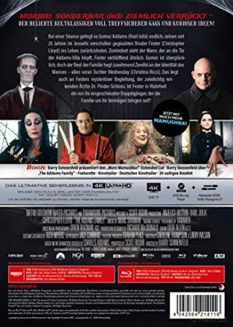 The Addams Family (Rodzina Addamsów) (Mediabook) [Blu-Ray 4K]+[Blu-Ray]