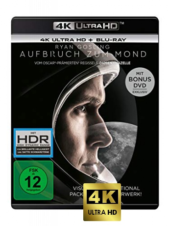 First Man (Pierwszy człowiek) [Blu-Ray 4K]+[Blu-Ray]+[DVD]