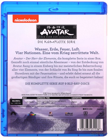 Avatar: The Last Airbender (Awatar: Legenda Aanga) [9xBlu-Ray]