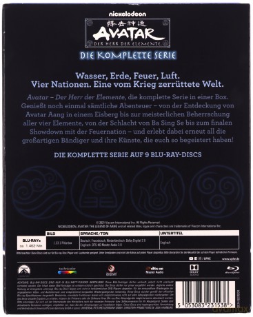 Avatar: The Last Airbender (Awatar: Legenda Aanga) [9xBlu-Ray]