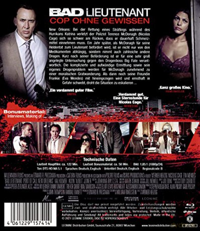 The Bad Lieutenant: Port of Call - New Orleans (Zły porucznik) [Blu-Ray]