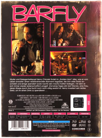 Barfly (Ćma barowa) [Blu-Ray]+[DVD]
