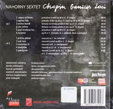 Nahorny Sextet: Chopin Genius Loci + książka [CD]