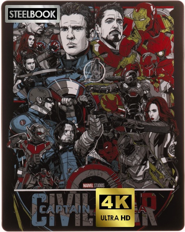 Captain America: Civil War (Kapitan Ameryka: Wojna Bohaterów) (steelbook) [Blu-Ray 4K]+[Blu-Ray]