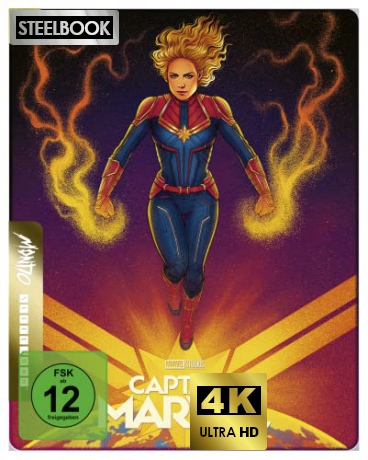 Captain Marvel (Kapitan Marvel) (steelbook) [Blu-Ray 4K]+[Blu-Ray]