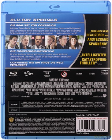 Contagion: Epidemia strachu [Blu-Ray]