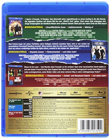 The Three Flavours Cornetto Trilogy: The World's End / Hot Fuzz / Shaun of the Dead (To już jest koniec / Hot Fuzz. Ostre psy / Wysyp żywych trupów) [3xBlu-Ray]