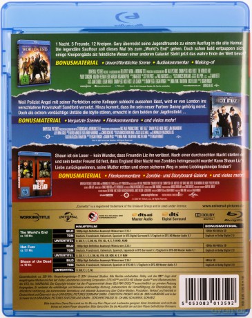 The Three Flavours Cornetto Trilogy: The World's End / Hot Fuzz / Shaun of the Dead (To już jest koniec / Hot Fuzz. Ostre psy / Wysyp żywych trupów) [3xBlu-Ray]