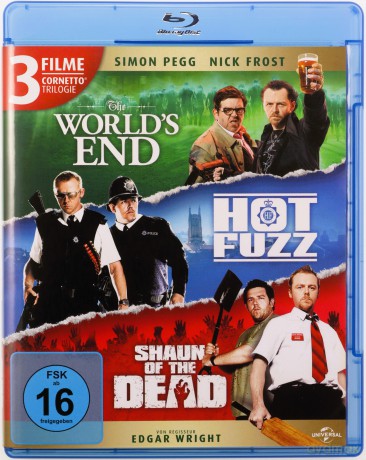 The Three Flavours Cornetto Trilogy: The World's End / Hot Fuzz / Shaun of the Dead (To już jest koniec / Hot Fuzz. Ostre psy / Wysyp żywych trupów) [3xBlu-Ray]