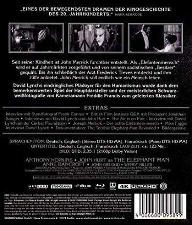 The Elephant Man (Człowiek słoń) [Blu-Ray 4K]+[Blu-Ray]