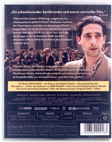 The Pianist (Pianista) [Blu-Ray 4K]+[Blu-Ray]