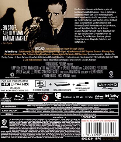The Maltese Falcon (Sokół maltański) [Blu-Ray 4K]+[Blu-Ray]