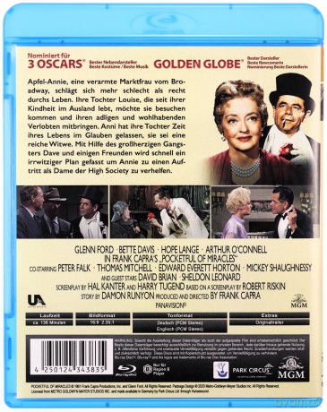 Pocketful of Miracles (Arystokracja podziemi) [Blu-Ray]
