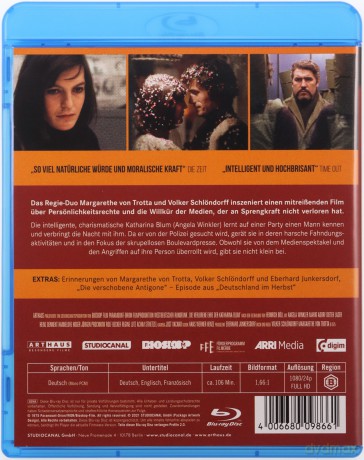 The Lost Honor of Katharina Blum (Utracona cześć Katarzyny Blum) [Blu-Ray]