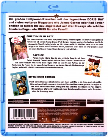 Doris Day Collection: Move Over Darling/ Do Not Disturb / Caprice (Przesuń się, kochanie / Nie przeszkadzać / Wokół Caprice) [3xBlu-Ray]
