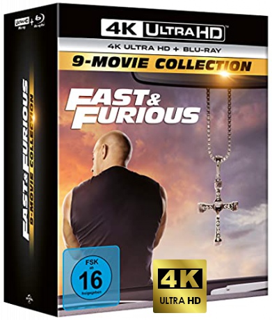 Fast & Furious: 9-Movie Collection [9xBlu-Ray 4K]+[9xBlu-Ray]