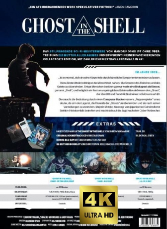 Ghost in The Shell [Blu-Ray 4K]+[3xBlu-Ray]+[CD]