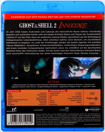 Ghost In The Shell 2: Innocence (Ghost in the Shell 2: Niewinność)[Blu-Ray]