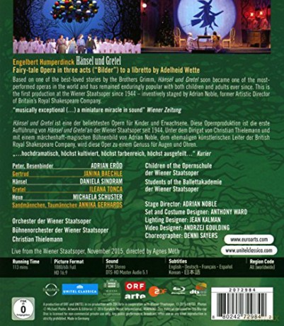 Engelbert Humperdinck: Hänsel und Gretel, Fairy-tale opera in three acts, after the opem by Adelheid Witte [Blu-Ray]