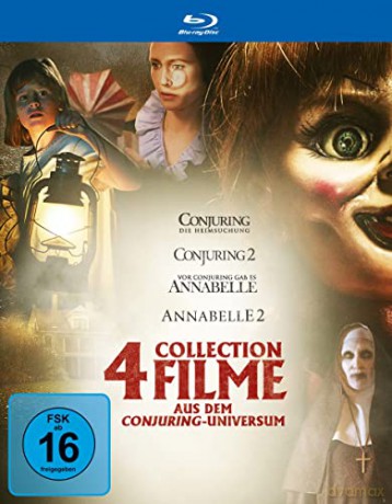 Horrorbox: The Conjuring/ The Conjuring 2/ Annabelle/ Annabelle: Creation (Obecność/Obecność 2/ Annabelle/ Annabelle: Narodziny zła) [4xBlu-Ray]