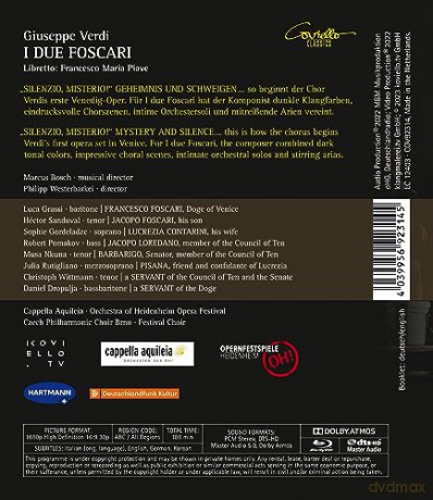Giuseppe Verdi: I due Foscari [Blu-Ray]