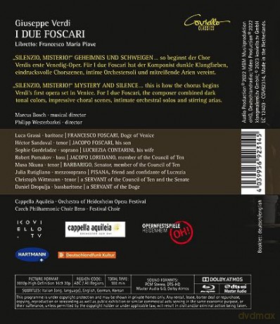 Giuseppe Verdi: I due Foscari [Blu-Ray]