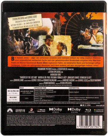 Raiders of the Lost Ark (Poszukiwacze zaginionej Arki) [Blu-Ray 4K]+[Blu-Ray]