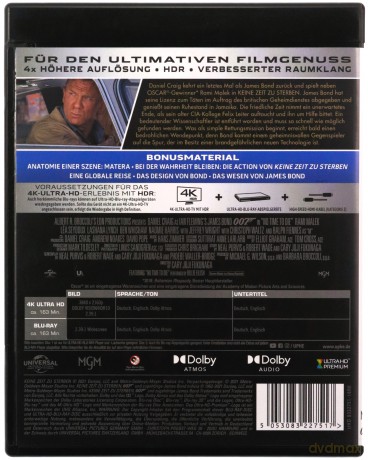 007 James Bond No Time to Die (Nie czas umierać) [Blu-Ray 4K]+[Blu-Ray]