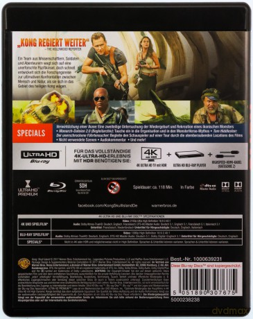 Kong: Skull Island (Kong: Wyspa Czaszki) [Blu-Ray 4K]+[Blu-Ray]