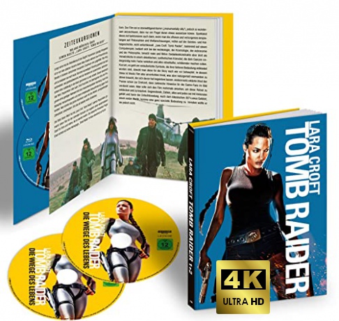 Lara Croft: Tomb Raider 1-2 (Mediabook) [2xBlu-Ray 4K]+[2xBlu-Ray]