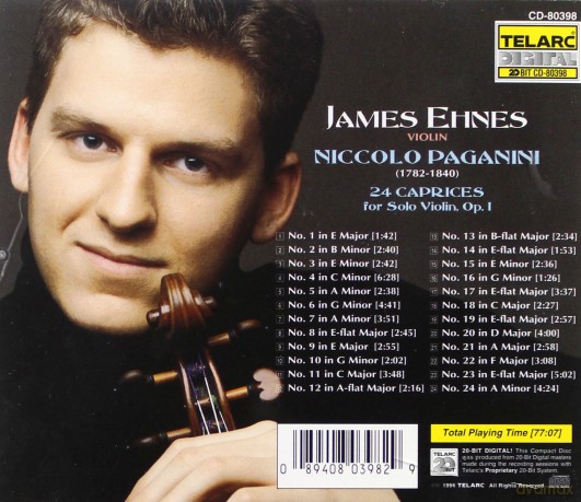 Paganini: James Ehnes 24 Caprices [CD]