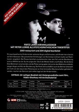 Murderers Among Us (M - morderca) (mediabook) [Blu-Ray]+[DVD]