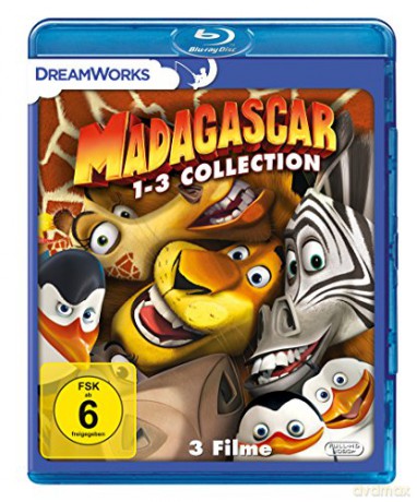Madagascar 1-3  [3xBlu-Ray]