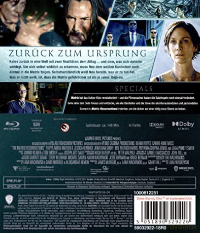 Matrix Resurrections (Matrix: Zmartwychwstania) [Blu-Ray]