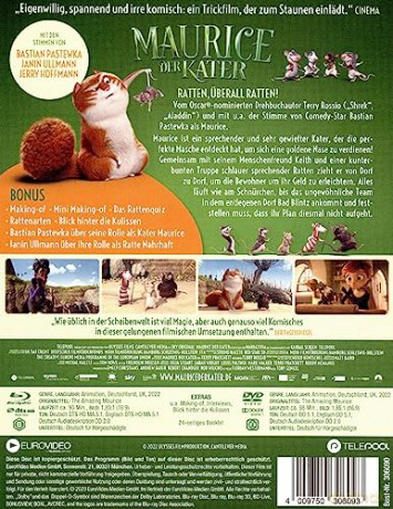 Maurice der Kater (Zadziwiający kot Maurycy) (mediabook) [Blu-Ray]+[DVD]