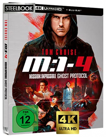 Mission: Impossible - Ghost Protocol (steelbook) [Blu-Ray 4K]+[Blu-Ray]